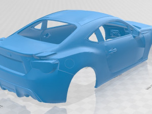 subaru brz 2014 printable body car 3Dプリントモデル