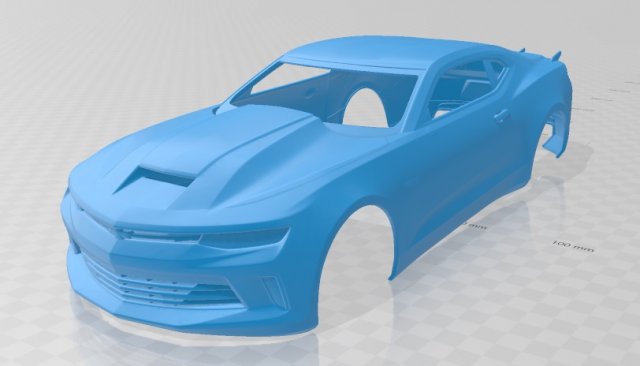camaro copo 2016 printable body car 3D प्रिंट मॉडल .c4d .max .obj .3ds .fbx .stl .blend 