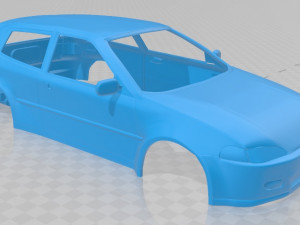 honda civic 1992 printable body car Modelo de impresión 3D
