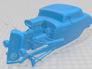 1934 hot rod printable body car Modèles 3D en vedette