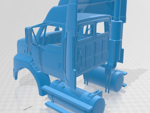 sterling a9500 2006 printable cabin truck 3D Baskı Modeli
