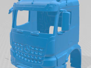 mercedes benz arocs printable cabin truck 3D Print Model