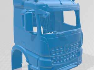 mercedes benz arocs printable cabin truck 3D Print Model