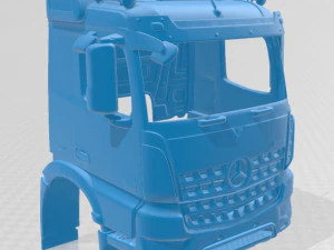 mercedes benz arocs printable cabin truck 3D Print Model