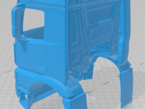 mercedes benz arocs printable cabin truck 3D Print Model