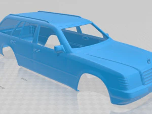 mercedes benz e w124 touring printable body car 3D Print Model