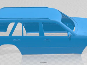 mercedes benz e w124 touring printable body car 3D Print Model