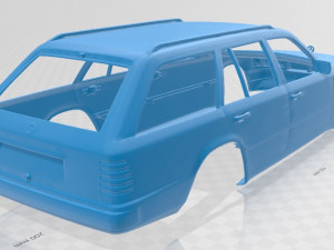 mercedes benz e w124 touring printable body car 3D Print Model