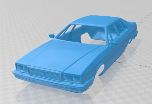 maserati quattroporte royale 1979 printable body car 3D Print Model .c4d .max .obj .3ds .fbx .stl .blend 