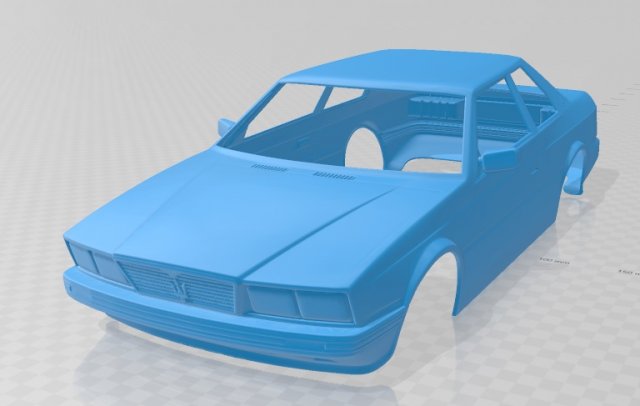 maserati biturbo 1982 printable body car 3D Print Model .c4d .max .obj .3ds .fbx .stl .blend 