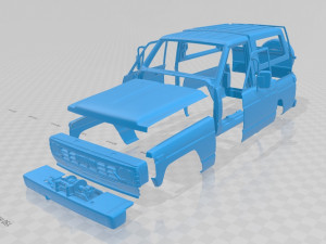 nissan safari 1985 printable body 3Dプリントモデル