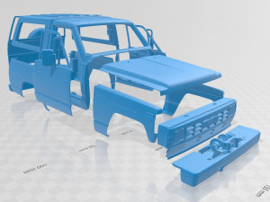 nissan safari 1985 printable body 3D 打印模型