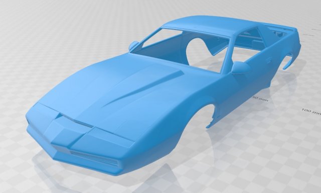 firebird kitt 1982 printable body car 3D Print Model .c4d .max .obj .3ds .fbx .stl .blend 