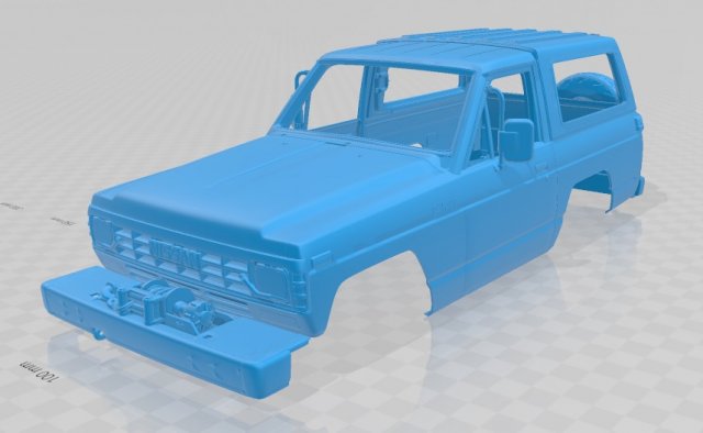 nissan safari 1985 printable body car 3D Принт Модель .c4d .max .obj .3ds .fbx .stl .blend