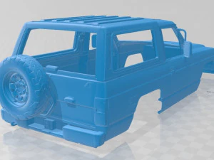 nissan safari 1985 printable body car 3D Print Model
