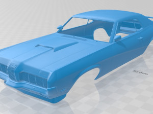 Cougar Eliminator 1970 Printable Body Car 3Dプリントモデル