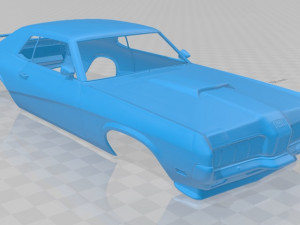 Cougar Eliminator 1970 Printable Body Car 3D प्रिंट मॉडल