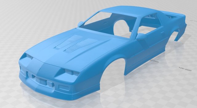 camaro 1990 printable body car 3D Принт Модель .c4d .max .obj .3ds .fbx .stl .blend 