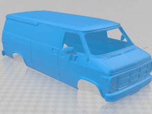 vandura g 1500 1983 printable body van 3D Baskı Modeli