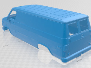 vandura g 1500 1983 printable body van 3D Baskı Modeli