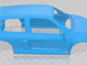 Renault Sport Clio V6 2003 Printable Body Car 3D Print Model