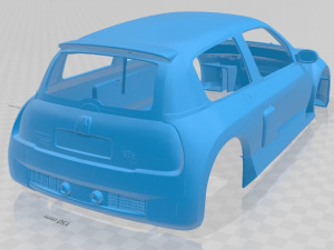 Renault Sport Clio V6 2003 Printable Body Car Modelo de Impressão 3D