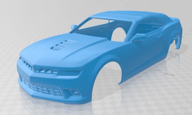 camaro convertible 2014 printable body car 3D Print Model .c4d .max .obj .3ds .fbx .stl .blend 
