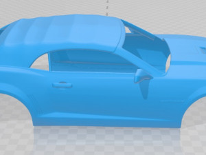 camaro convertible 2014 printable body car 3D Print Model