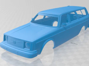 carro volvo 245 wagon 1975 para impress&atilde;o Modelo de Impressão 3D
