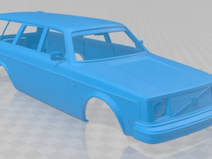 volvo 245 wagon 1975 printable body car Modèles 3D en vedette