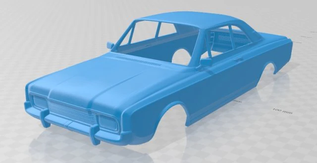 Taunus coupe 1968 printable body car 3D Print Model .c4d .max .obj .3ds .fbx .stl .blend 
