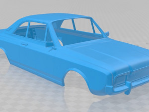 Taunus coupe 1968 printable body car 3D Print Model