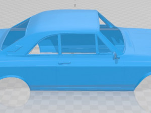 Taunus coupe 1968 printable body car 3D Print Model