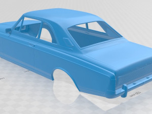 Taunus coupe 1968 printable body car 3D Print Model