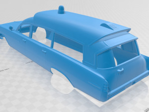 bonneville ambulance kennedy 1963 printable body car Model do druku 3D