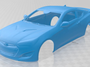 hyundai genesis coupe 2013 printable body car Modelo de impresión 3D