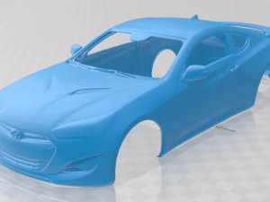 현대 제네시스 쿠페 2013 인쇄 가능한 차체 자동차 3D 프린트 모델