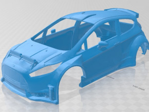 fiesta r5 printable body car 3D Принт Модель