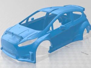 fiesta r5 printable body car 3D Print Model