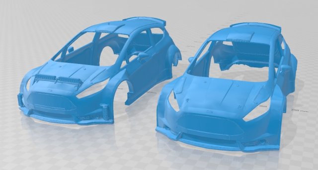 fiesta r5 printable body car 3D Принт Модель .c4d .max .obj .3ds .fbx .stl .blend 