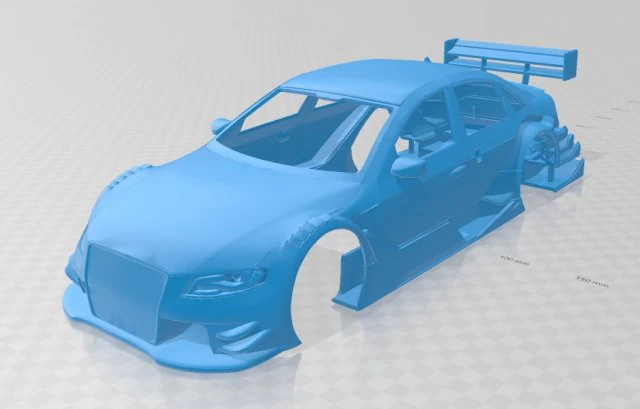 a4 dtm printable body car 3D Print Model .c4d .max .obj .3ds .fbx .stl .blend 