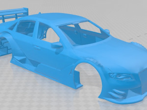 a4 dtm printable body car 3D 프린트 모델