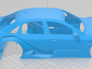a4 dtm printable body car 3D 프린트 모델