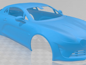 renault alpine a110 2018 printable body car Modello di stampa 3D
