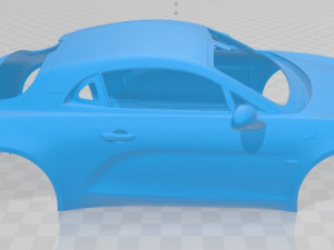 renault alpine a110 2018 printable body car Modello di stampa 3D