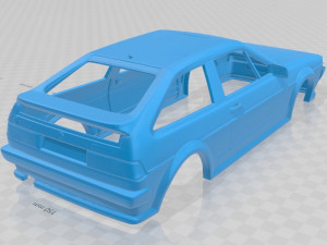 volkswagen scirocco 1986 printable body car 3D Print Model