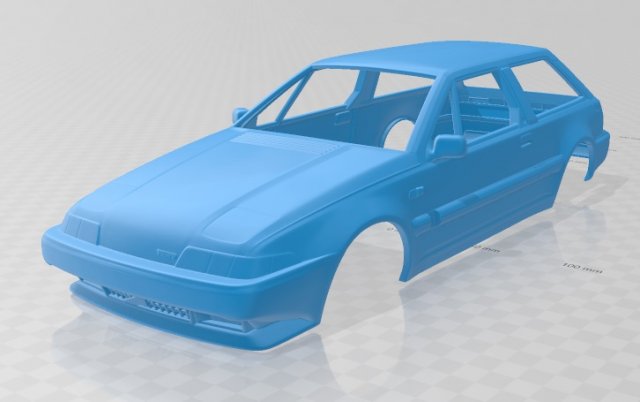 volvo 480 1986 printable body car 3D-Druckmodell .c4d .max .obj .3ds .fbx .stl .blend 