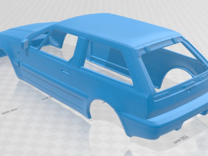 volvo 480 1986 printable body car 3D-Druckmodell