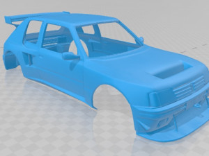 peugeot 205 turbo 1984 printable body car 3D Print Model