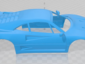 ferrari f 40 1987 printable body car 3D Baskı Modeli